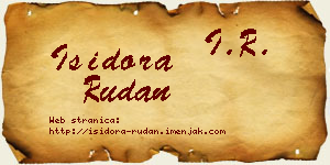 Isidora Rudan vizit kartica